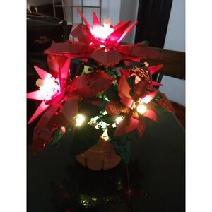 Lego Icons Poinsettia Building Sets Artificial Flowers For Table Decoration